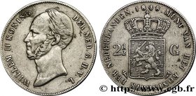 NETHERLANDS
Type : 2 1/2 Gulden Guillaume II 
Date : 1848 
Mint name / Town : Utrecht 
Quantity minted : 6875035 
Metal : silver 
Millesimal fin...