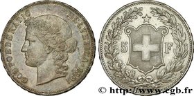 SWITZERLAND
Type : 5 Francs Helvetia buste 
Date : 1891 
Mint name / Town : Berne 
Quantity minted : 150000 
Metal : silver 
Millesimal fineness...