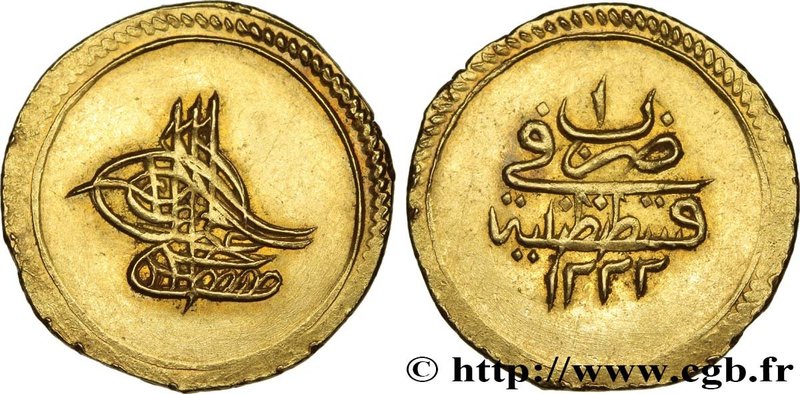 TURKEY
Type : Altin Mustafa IV AH 1222, an 1 
Date : 1807 
Mint name / Town :...