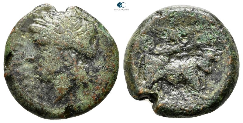 Campania. Neapolis 275-250 BC. 
Bronze Æ

20 mm., 6,79 g.



very fine