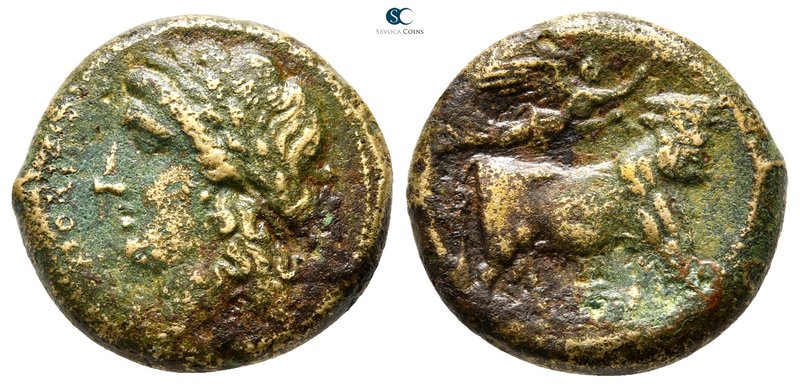 Campania. Neapolis 270-250 BC. 
Bronze Æ

20 mm., 7,61 g.



very fine