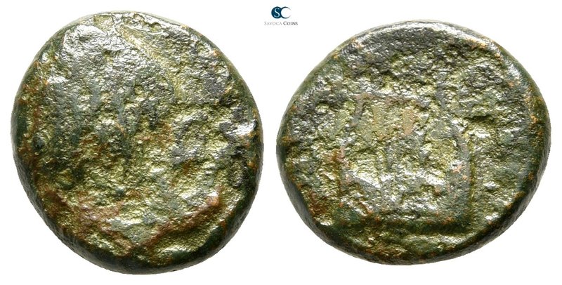 Calabria. Tarentum 275-200 BC. 
Bronze Æ

13 mm., 2,31 g.



fine