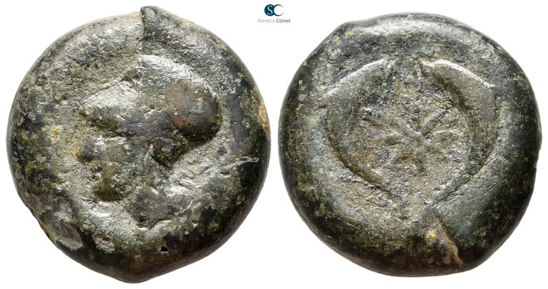 Sicily. Syracuse. Dionysios I 405-367 BC. 
Drachm Æ

28 mm., 29,58 g.



...