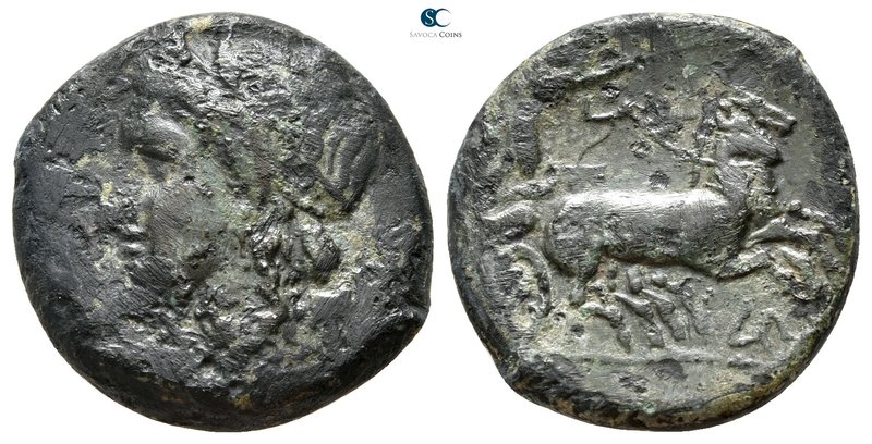 Sicily. Syracuse. Fourth Democracy 289-287 BC. 
Bronze Æ

22 mm., 8,01 g.

...