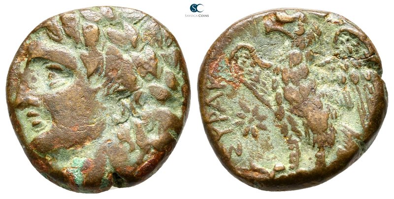 Sicily. Syracuse. Hiketas II 287-278 BC. 
Bronze Æ

21 mm., 7,89 g.



ve...