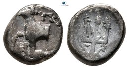 Thrace. Byzantion 387/6-340 BC. Hemidrachm AR