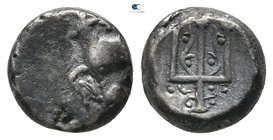 Thrace. Byzantion circa 387-340 BC. Hemidrachm AR
