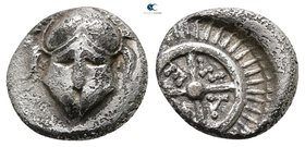 Thrace. Mesembria circa 350-250 BC. Diobol AR