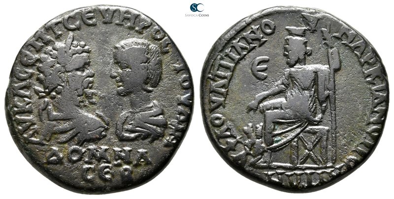 Moesia Inferior. Marcianopolis. Septimius Severus - Julia Domna AD 193-211. 
Pe...