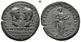 Moesia Inferior. Marcianopolis. Macrinus and Diadumenian AD 217-218. Pentassarion Æ