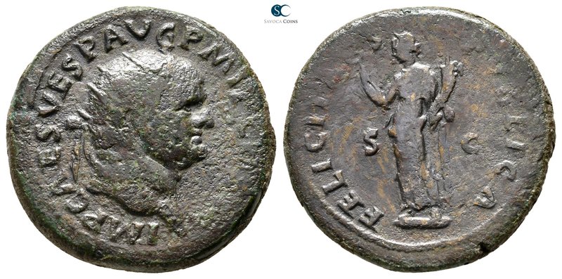 Vespasian AD 69-79. Rome
Dupondius Æ

28 mm., 13,04 g.



nearly very fin...