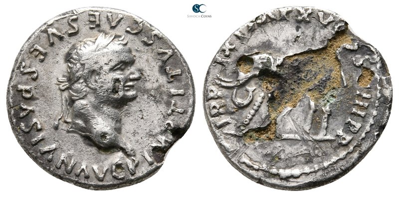 Titus, as Caesar AD 76-78. Rome
Fourreé Denarius

19 mm., 2,25 g.



near...