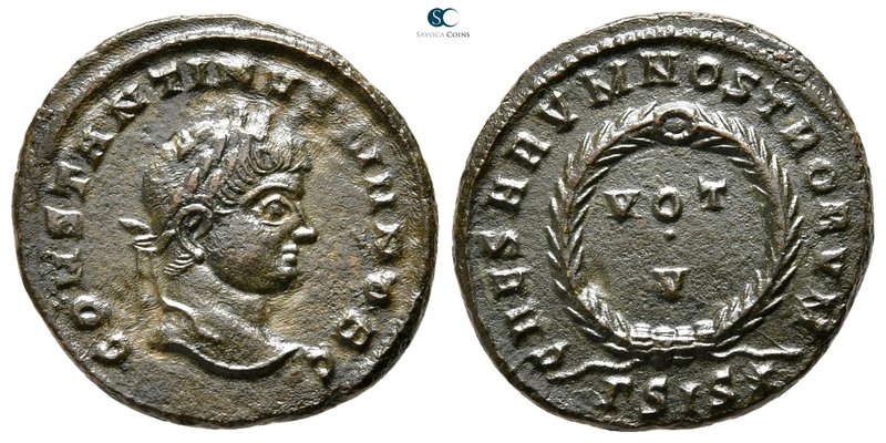 Constantinus II AD 337-340. Siscia
Follis Æ

20 mm., 3,40 g.



very fine...