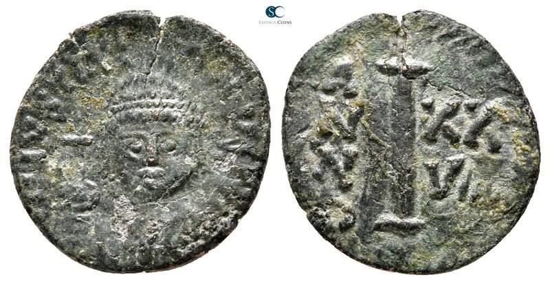 Justinian I AD 527-565. Ravenna
Decanummium Æ

19 mm., 2,82 g.



very fi...