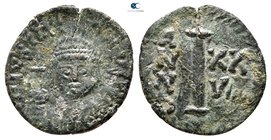 Justinian I AD 527-565. Ravenna. Decanummium Æ