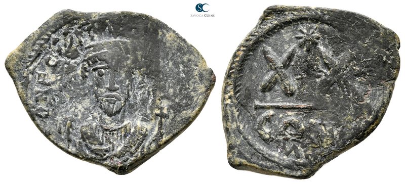 Phocas. AD 602-610. Constantinople
Half follis Æ

28 mm., 5,44 g.



very...