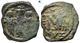 Heraclius & H.Constantine & Martina AD 610-641. Cyzicus. Follis Æ