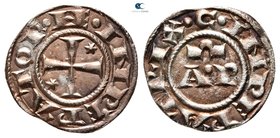 Enrico VI and Costanza AD 1194-1196. Sicily. Messina. Denaro AR