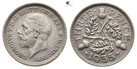 Great Britain. George VI AD 1936-1952. Three Pence 1935