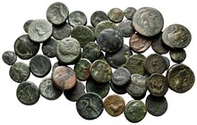 Lot of ca. 50 greek bronze coins / SOLD AS SEEN, NO RETURN! nearly very fine