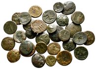 Lot of ca. 32 greek bronze coins / SOLD AS SEEN, NO RETURN!nearly very fine