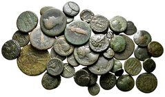 Lot of ca. 50 ancient bronze coins / SOLD AS SEEN, NO RETURN! nearly very fine