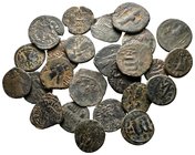 Lot of ca. 25 islamic bronze coins / SOLD AS SEEN, NO RETURN!very fine