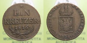 Austria - 1 Ein Kreuzer 1816 B