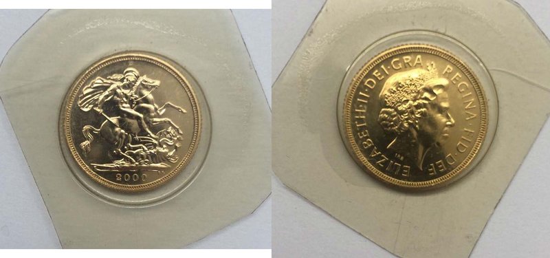 Inghilterra - Elisabetta II - Sterlina 2000 - Au