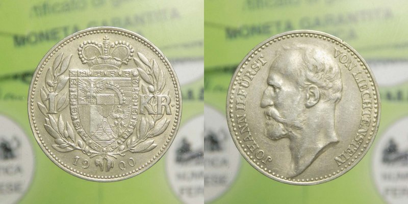 Liechtenstein - Giovanni II (1858-1929) 1 Corona 1900 - Ag
FDC
