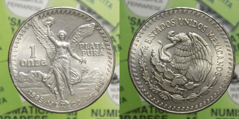 Messico - 1 oncia 1985 "Libertad" Mo - Ag