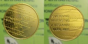 Slovenia - 100 euro 2011 - Au
FDC