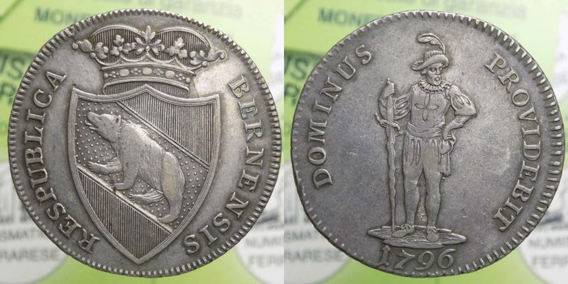 Svizzera - Collezione Berna - Canton Berna - 1/2 Tallero 1796