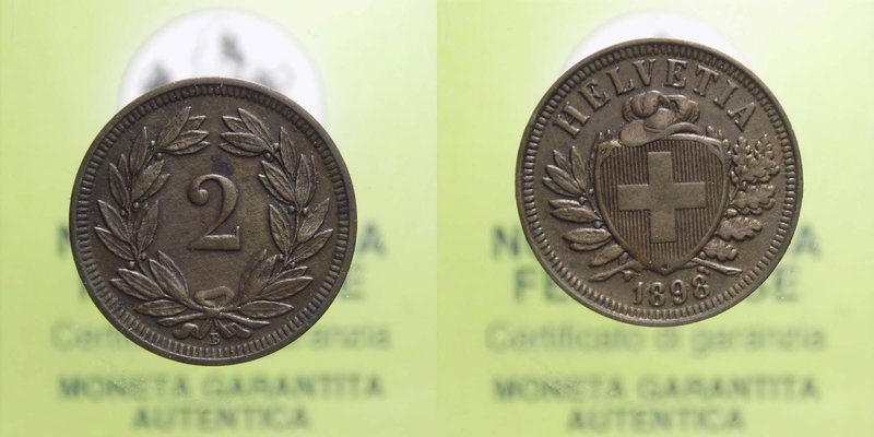 Svizzera - 2 Rappen 1898 B