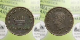 Milano - Napoleone Re d'Italia (1805-1814) 3 Centesimi 1811 Milano - Cu - Montenegro 310