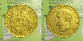 Milano - Napoleone Re d'Italia (1805-1814) 40 Lire 1814 Milano - Montenegro 204 - Au