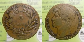 Regno due Sicilie - Gioacchino Napoleone (1808-1815) 3 Grana 1810 - Montenegro 429 - RARO
BB