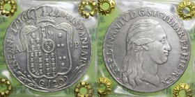 Regno di Napoli - Ferdinando IV (1759-1816) Piastra 120 Grana 1796 - PERIZIATA BB/SPL - Ag