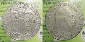 Regno di Napoli - Ferdinando IV (1759-1816) Piastra 120 Grana 1798 - Ag - RARA
BB
