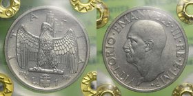 Vittorio Emanuele III - Vittorio Emanuele III (1900-1943) 1 Lira "Impero" 1936 XIV - Periziata qFDC - RARA