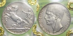 Vittorio Emanuele III - Vittorio Emanuele III (1900-1943) 10 Lire "Biga" 1926 - RARA - Periziata BB/SPL - Ag