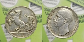 Vittorio Emanuele III - Vittorio Emanuele III (1900-1943) 10 Lire "Biga" 1929 ** (Due Rosette) - RARA - Ag