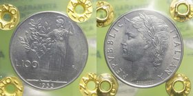 100 Lire "Minerva" 1955 - Periziata FDC