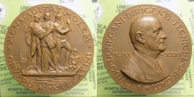 Medaglia del gruppo Montacatini dedicata a Guido Donegani - 1945 - Ae - Opus Mistruzzi 90 Ø 60