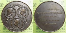 Medaglia - In Onore a Pietro Metastasio - Ennio Quirino Viscontio e Bartolomeo Pinello - 1840 Roma - Ae - Opus P.Girometti - Colpi 57,5 Ø 50