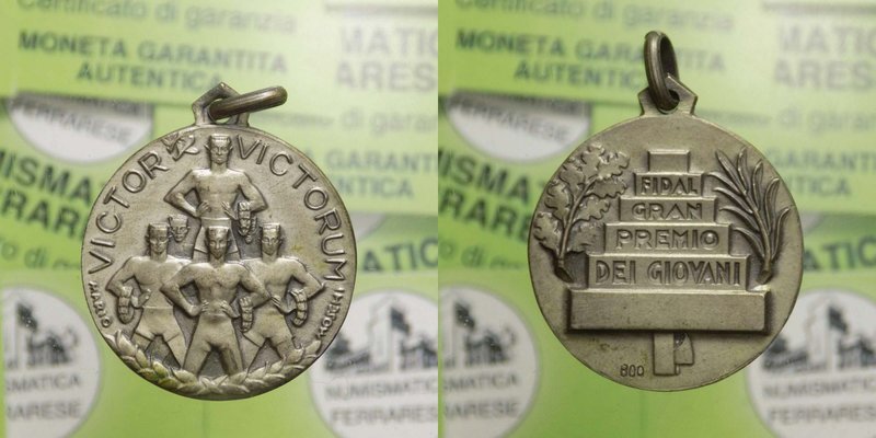 Medaglia Epoca Fascista - FIDAL - Gran premio dei Giovani - "Victor Victorum" - ...