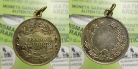 Medaglia Epoca Fascista - Premio al Merito - Ag 9,17 Ø 28