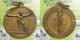 Medaglia Epoca Fascista - Ente Provinciale Sportivo Fascista - Catanzaro - Ae 8,14 Ø 27