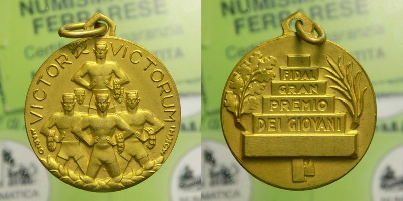 Medaglia Epoca Fascista - FIDAL - Gran premio dei Giovani - "Victor Victorum" - ...