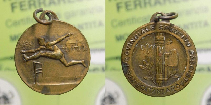 Medaglia Epoca Fascista - Ente Provinciale Sportivo Fascista - Catanzaro - Ae 3,...